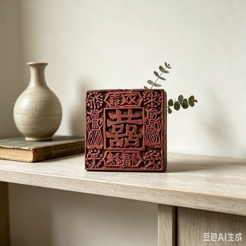 Chinesischer holzstempel - chinesischer,