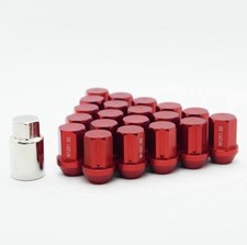 Aluminium Radmuttern 35mm M12x1,5 Rot, Mazda, Honda, Ford, Toyota, Mitsubishi