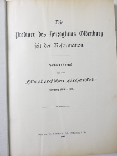 Die prediger des - des, herzogtums