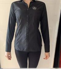 MERCEDES BENZ Bluse Oberteil Eterna Slim Fit Größe 38 M Schwarz langarm NEU