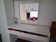 IKEA MALM Schminktisch mit Spiegel und Ablage – IKEA – Weiß