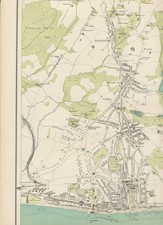 KARTE Platte 59 "Hastings & St. Leonards" aus dem Royal Atlas of England & Wales