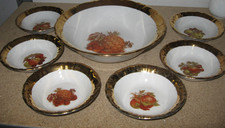 Porzellan  Schüssel + 5