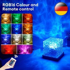 RGB LED Polarlichter Projektor Wasserwellen Lampe Kinder Nachtlicht Partydeko DE