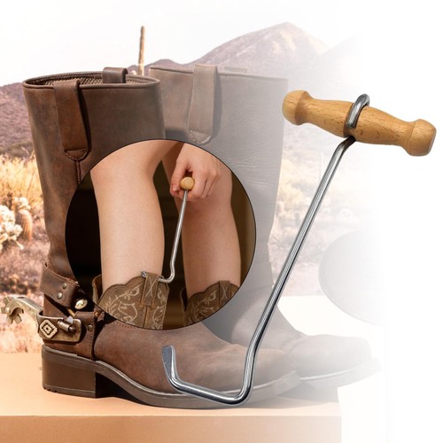Stiefelzieher mit holzgriff - stiefelzieher,