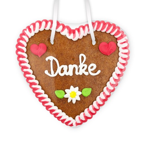 Danke lebkuchenherz 14cm - danke,