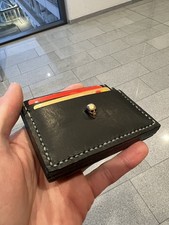 Handgenähtes Wallet Totenkopf