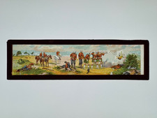 Antikes Glasbild Laterna