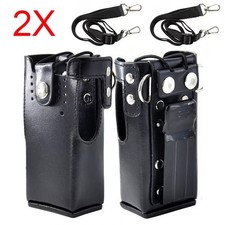 2X Hard Leather Case Carrying