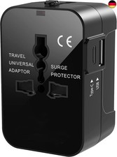 Reiseadapter Weltweit Universal Reisestecker mit USB C, Internationaler