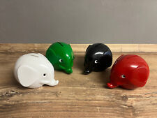 4 Stück Konvolut Norsu Spardose Elefant