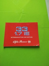 Alfa Romeo 33 1,7 IE Bordmappe, Betriebsanleitung, Kundendienstscheckheft etc.