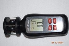 Kaum benutzter Windmesser von Windboss in OVP und Original-Etui