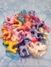 MEIN KLEINES PONY KONVOLUT 14 TLG AUS 1 GENERATION VINTAGE HASBRO  UNBESCHNITTEN
