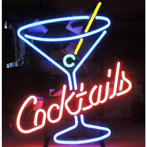 Cocktails martini neon sign - cocktails,