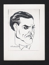 Albrecht Schoenhals Film cinema Schauspieler Foto Portrait Zeichnung Trautschold