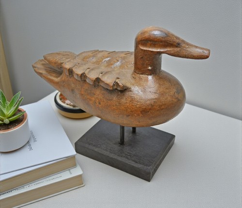 Vintage holzente figur - holzente,