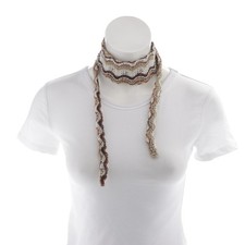 Tuch Missoni Braun Weiß