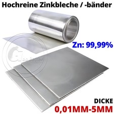 99,9% Reine Zink Zinkblech