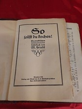 Antikes Buch Kochbuch ,,So