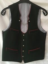 G175#Hochwertige Herren Trachten Weste Miesbacher - Loden - Grün - Gr.44 bis 60 