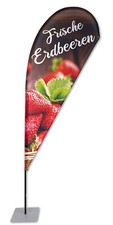 Erdbeeren BEACHFLAG Tropfen