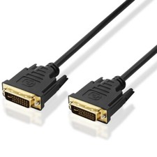 2m DVI-I Kabel 24 + 5 Dual Link Stecker für PC Monitor Computer Laptop FullHD