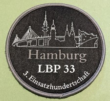LBP 33 Patch - Polizei Hamburg Bereitschaftspolizei 3. Hundertschaft BFE SEK MEK