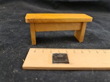 Sitzbank Bank Holz Sitzmöbel Puppenhaus Puppenstube alt antik