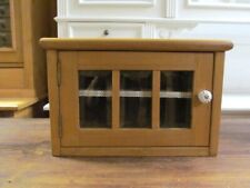 Jugendstil Wandvitrine,Weichholzvitrine,Antike Vitrine,Hängeschrank,Restauriert