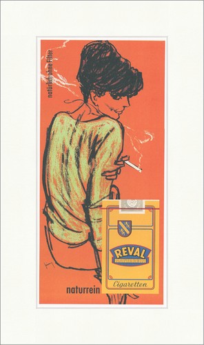 Reval zigarettenwerbung plakat - reval,
