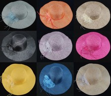 Strohhut Sommerhut Damenhut Schlapphut Hut Cap Mütze Papier Papierstrohhut