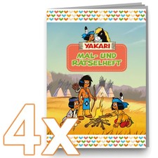 4 Malbücher + Rätselhefte