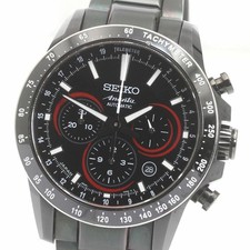 Seiko Brightz Ananta Chronograph schwarzes Zifferblatt Herrenuhr gebraucht...