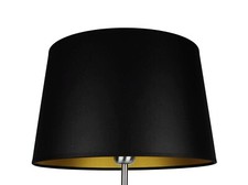 Lampenschirm Stoff schwarz/
