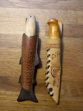 2x kleine Vintage Messer aus