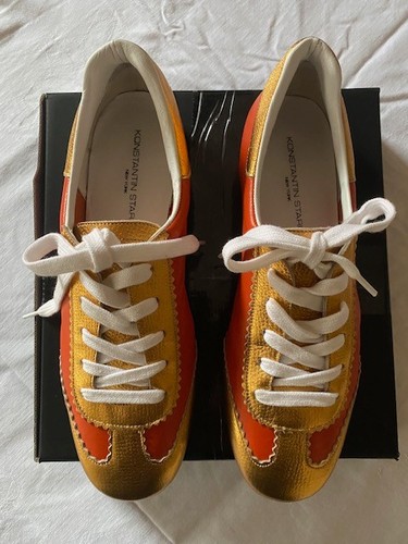 Damen sneaker leder orange - damen,