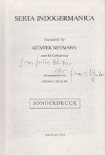 Die Einleitung der "Autobiographie" Hattusilis. [Aus: Serta Indogermanica, Fests
