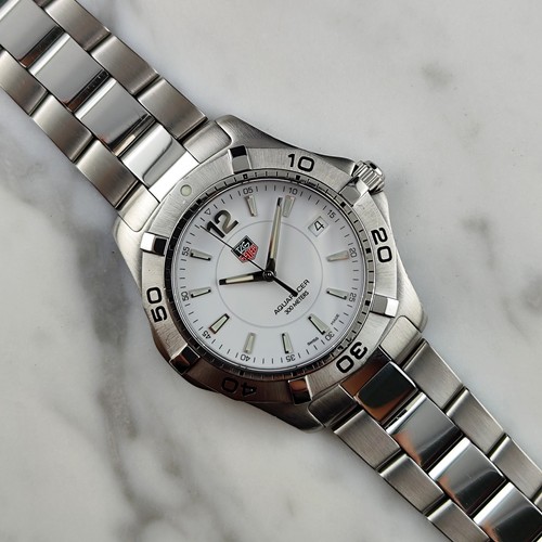 Tag heuer aquaracer white dial - tag,
