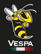 Vespa Emblem Kaskade Aufkleber Wespe Italo.