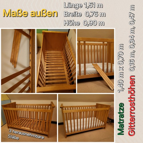 Kindergitterbett mit matratze - kindergitterbett,