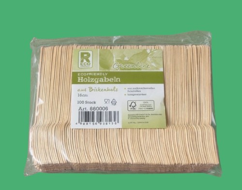 100 holz gabeln - holz,