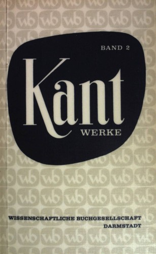 Vorkritische schriften bis - vorkritische,