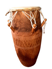 Trommel "Kpanlogo"  Korpus afrikanisches Holz; Trommelfell Antilope