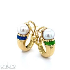 Creolen Akoya 750er Gelbgold