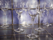 6 antike Weingläser