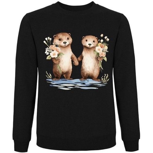 Sweatshirt schwarz otter - sweatshirt,