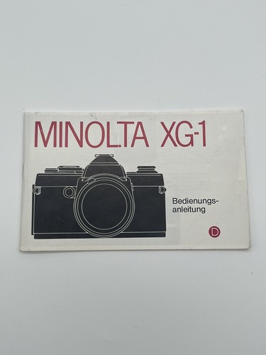 Minolta 1 - minolta, xg-1