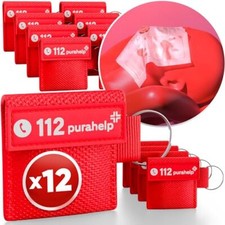 Beatmungstuch 12er Set - Hygienische Beatmungsmaske für Notfälle