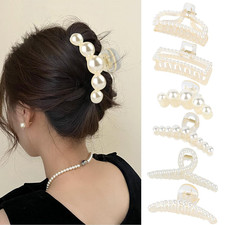 6 Stück Haarklammer Groß